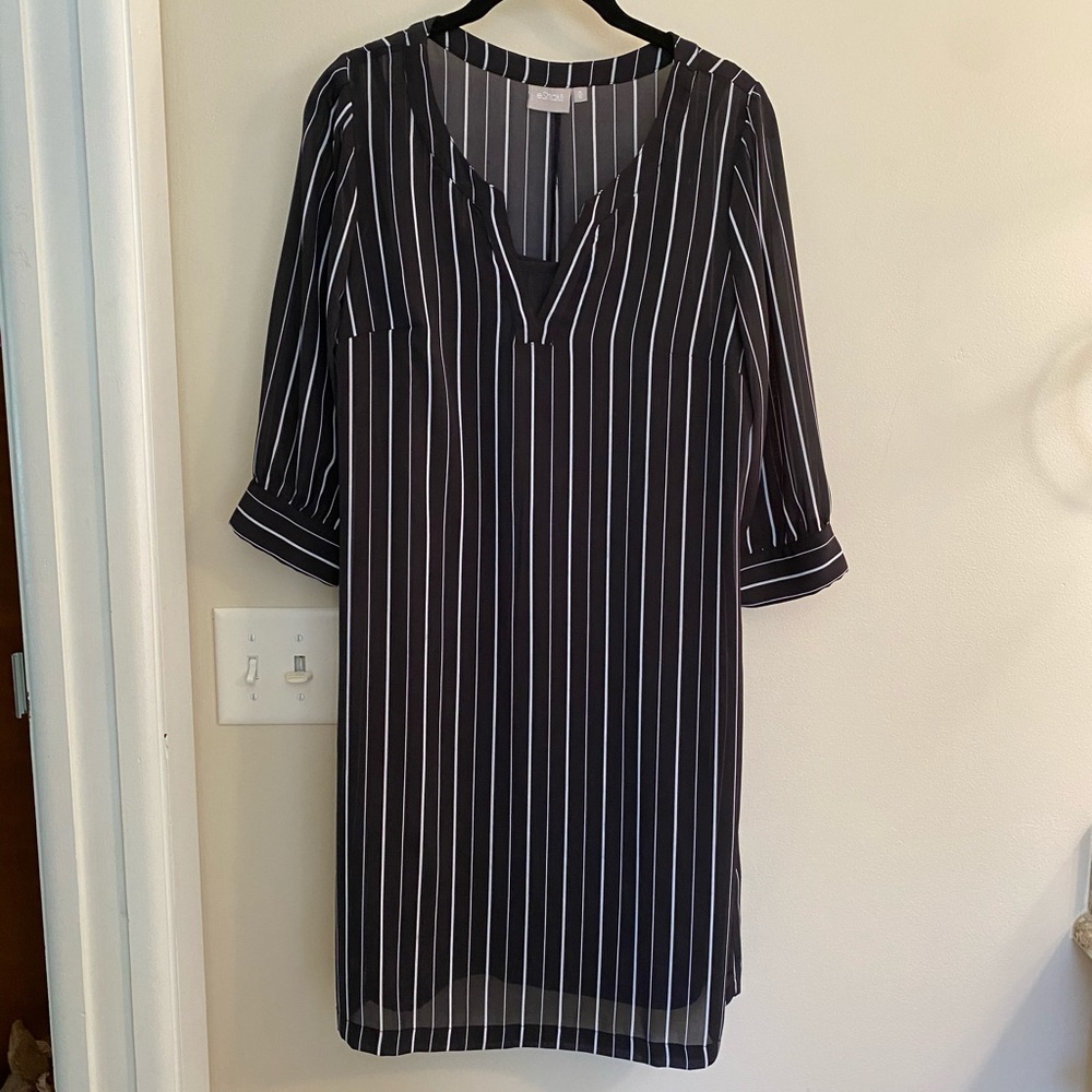 eShakti A-line dress with slip, size M-10, EUC